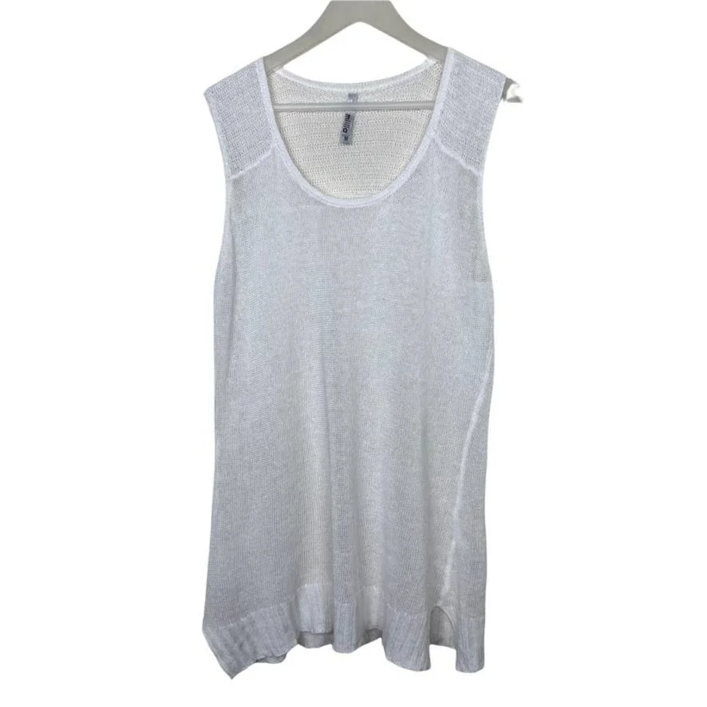 Miilla Linen Mesh Sleeveless Tunic Top Size Medium - Picture 2 of 9